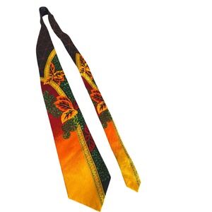 Rush Limbaugh Vintage No Boundaries Collection 1996 Silk Tie Autumn Leaf Vibtsnt